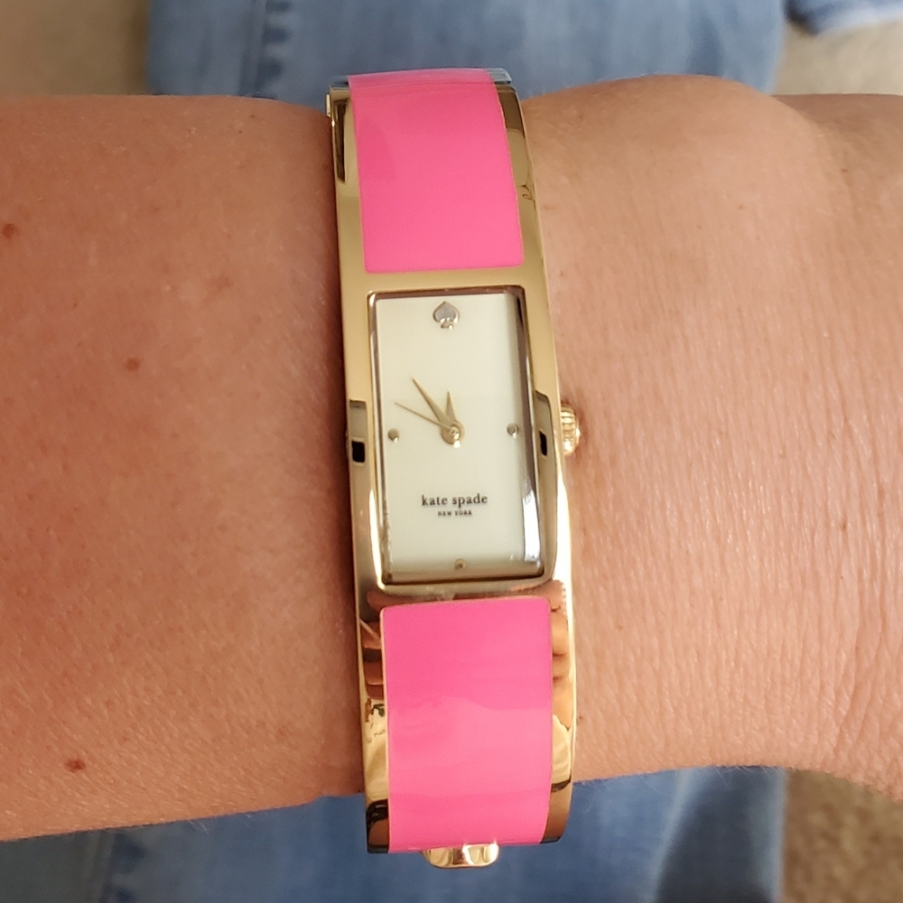 Kate Spade Hot Pink Carousel Bangle Watch - Picture 3 of 10